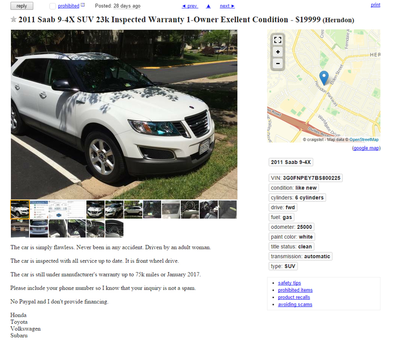 Illustration for article titled Craigslist Unicorn Anyone? (2011 9-4X)